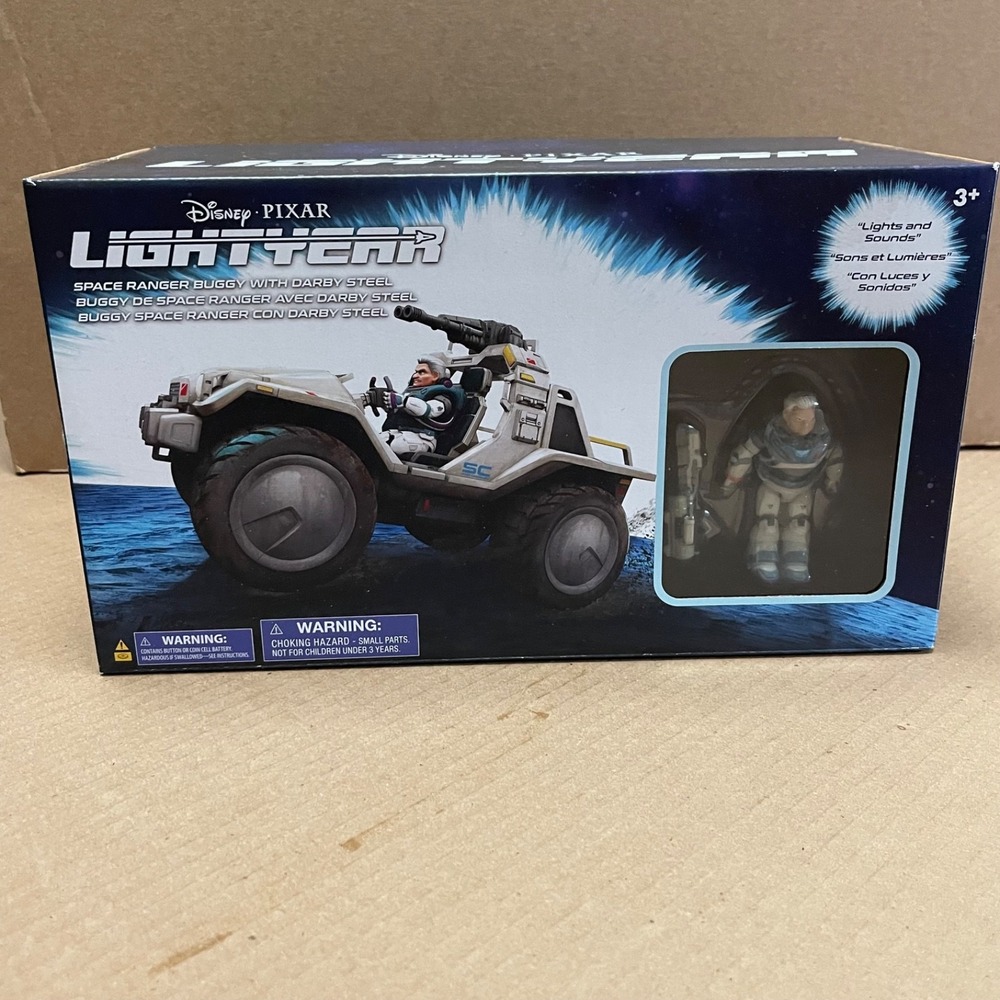 Disney Parks Lightyear Space Ranger Buggy Darby Steel Figure Lights Sounds NEW